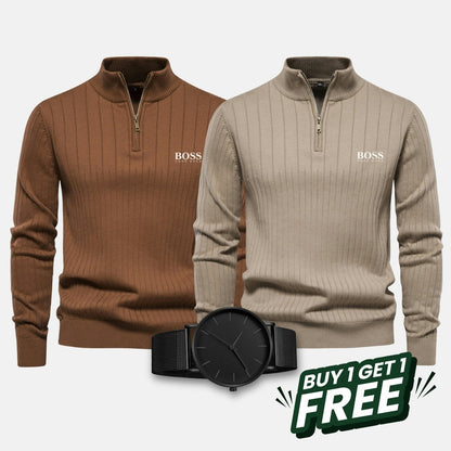 HB Kit - 2 Maglione with zip + FREE Watch