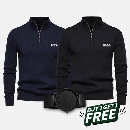 HB Kit - 2 Maglione with zip + FREE Watch